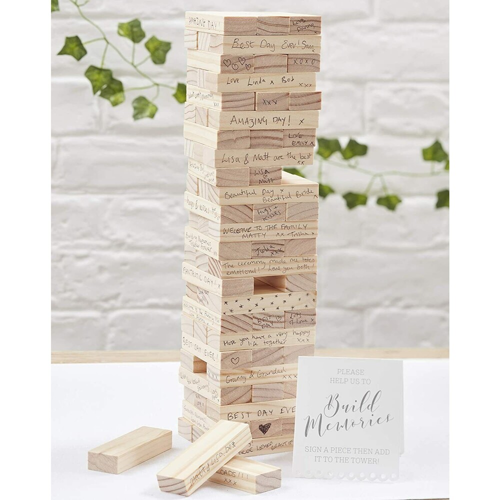 Ginger Ray, Build A Memory, Alternative Wedding Guest Book Build A Memory Blocks